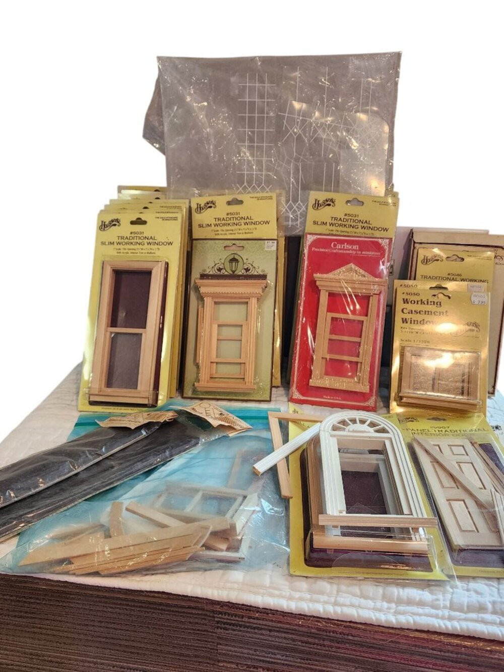 Houseworks Miniature Windows and Doors + Miscellaneous Large Lot